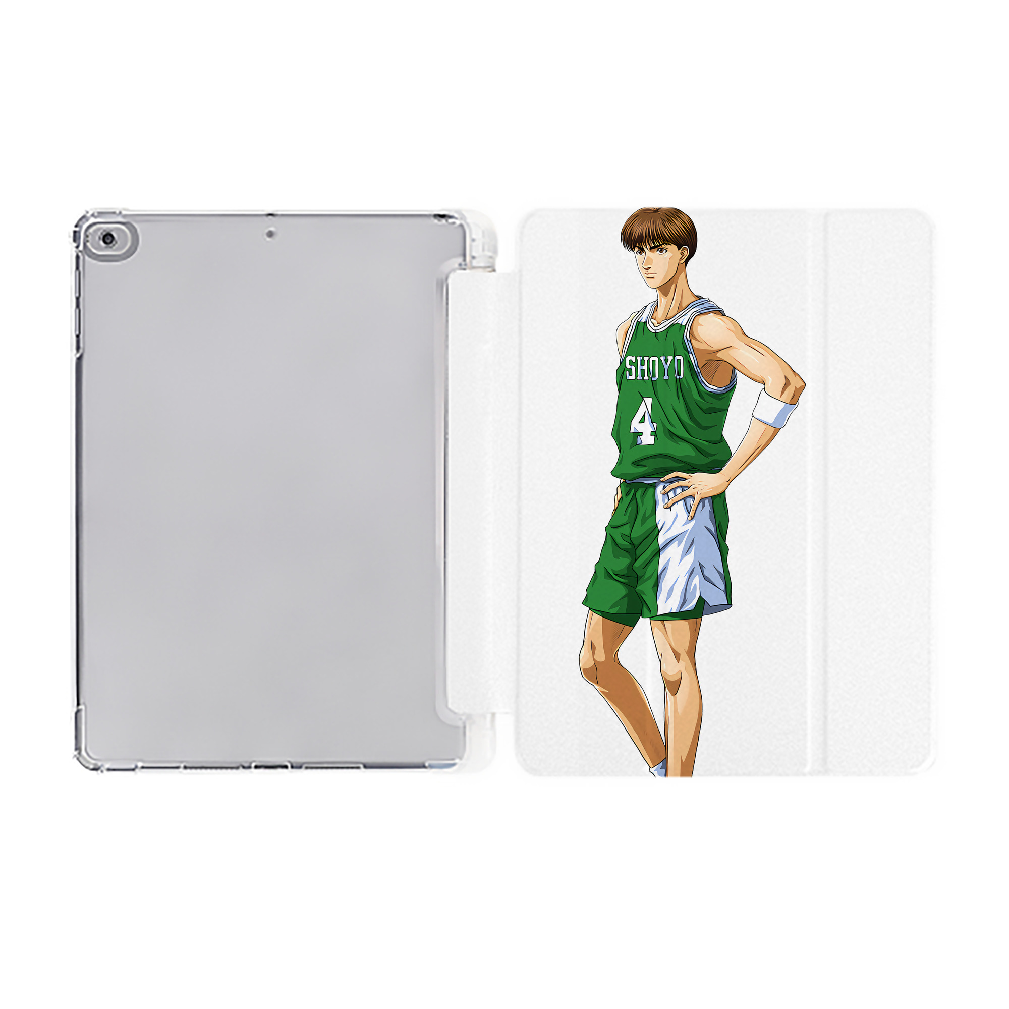 （画像用） SLAM DUNK／スラムダンク IPad ケース ペン収納付き 三つ折りスタンド PUレザー×シリコン 対応機種9.5/10.5/10.9インチ